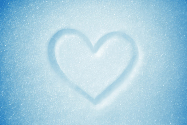 Snow heart - Photo, Image