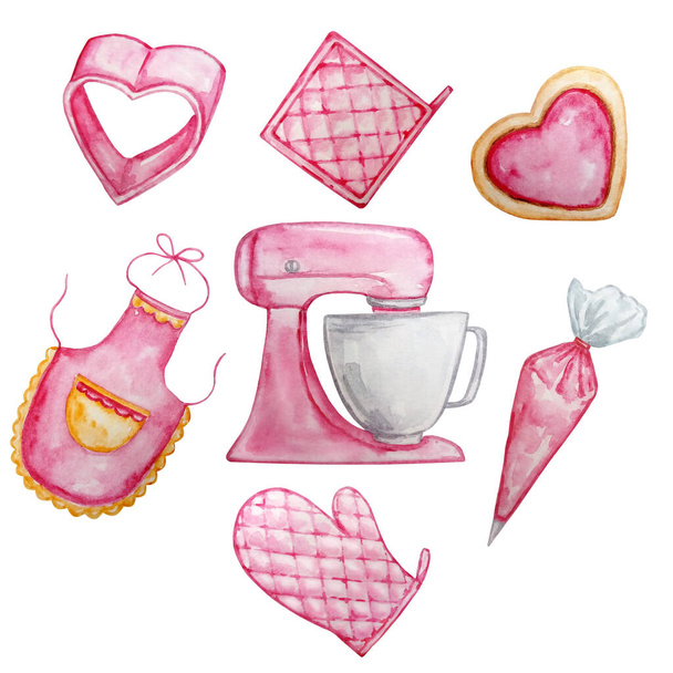 ілюстрація рожевих кулінарних виробів
 - Фото, зображення