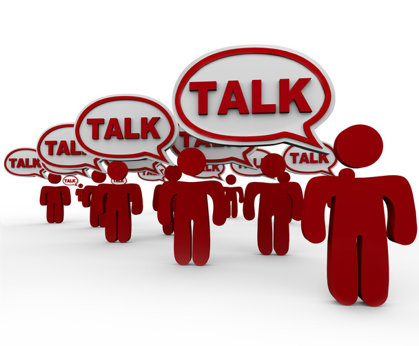 Talk People Customers Crowd Talking Sharing Communication - Photo, image