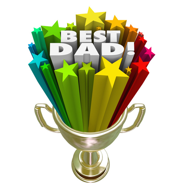 Best Dad Prize Award Trophy Top Father Parenting Skills - Photo, Image