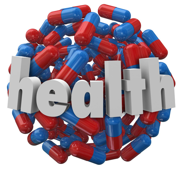 Health Medicine Pill Capsule Ball Sphere - Zdjęcie, obraz