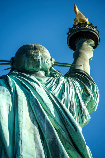 NEW YORK, USA - SEPTEMBER 19, 2019: Statue of Liberty. Vibrant colors - Photo, image