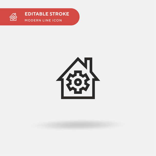 Home Automation Simple vector icon. Illustration symbol design template for web mobile UI element. Perfect color modern pictogram on editable stroke. Home Automation icons for your business project - Vector, Image