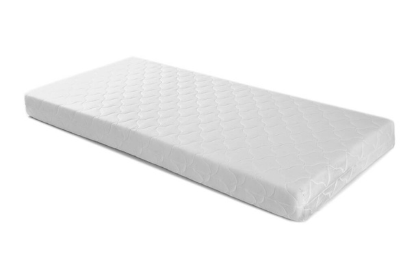 Colchão de dormir branco no fundo branco
 - Foto, Imagem