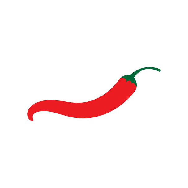 Czerwony gorący naturalny ikona chili wektor szablon Ilustracja - Wektor, obraz