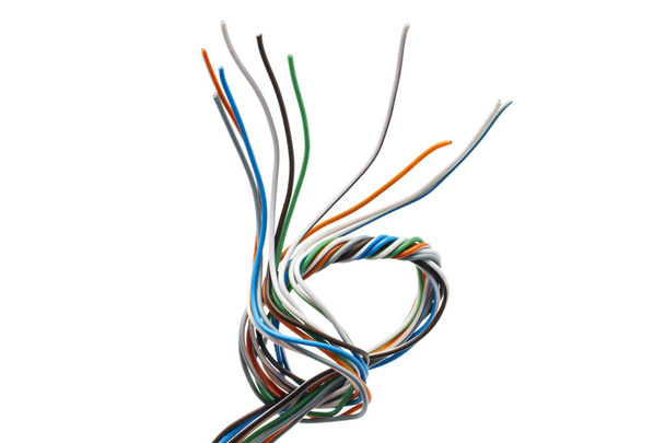 colorful electrical wires - Photo, Image