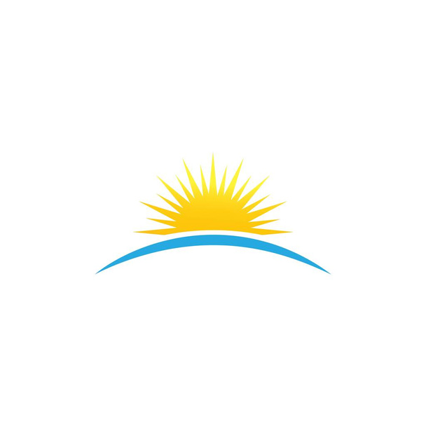 ilustracja słońce logo wektor ikona szablon - Wektor, obraz