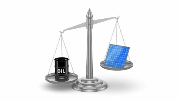 olie versus zonnepanelen - Video
