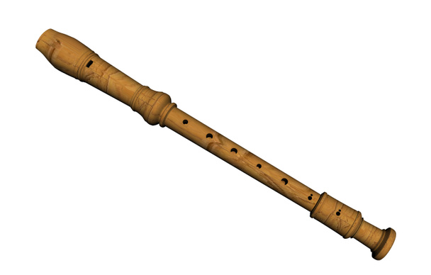 wooden recorder for making music - Photo, Image