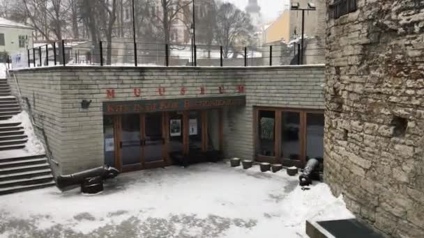 Tallinn, Estonia, A house covered in snow - Materiał filmowy, wideo