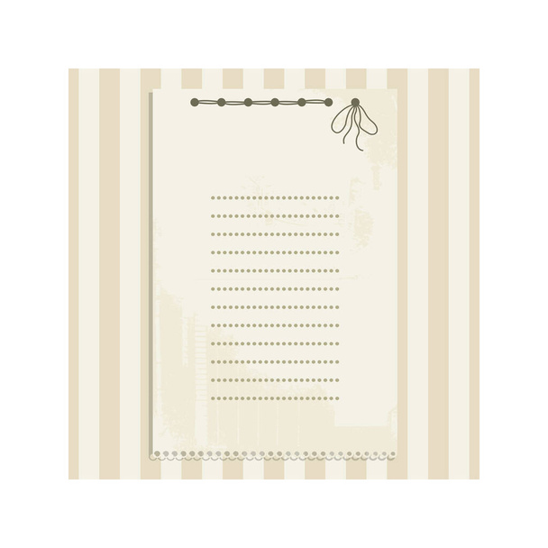 vector hand drawn card with cute and elegant background. Place for your text. - Vettoriali, immagini