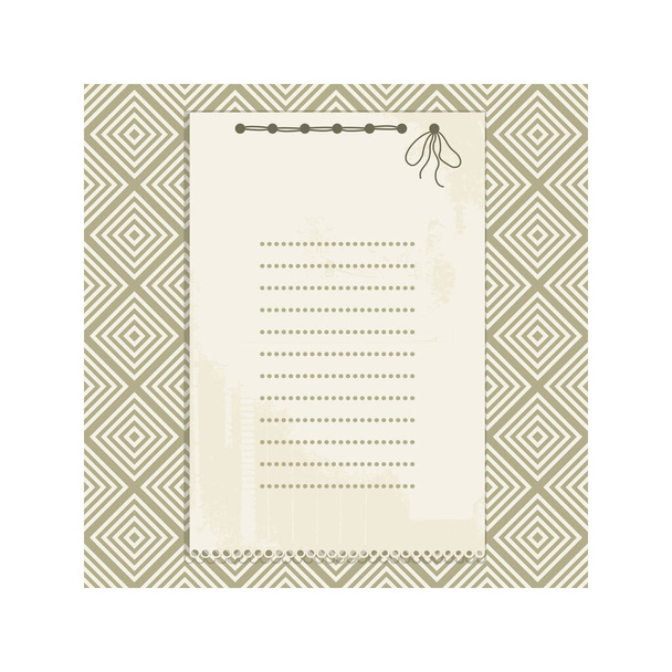 vector hand drawn card with cute and elegant background. Place for your text. - Vettoriali, immagini