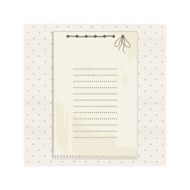 vector hand drawn card with cute and elegant background. Place for your text. - Vektori, kuva