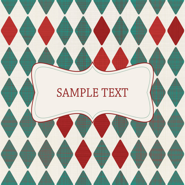 vintage invitation with space for your text, vector illustration - ベクター画像