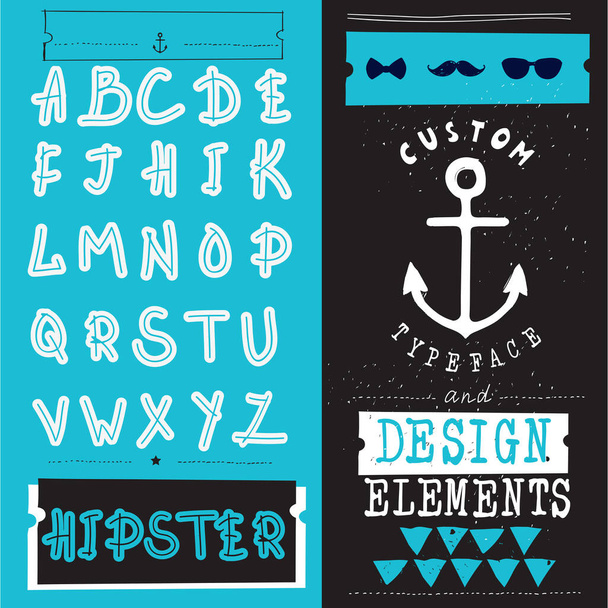 vector illustration of colorful alphabet letters - Vettoriali, immagini