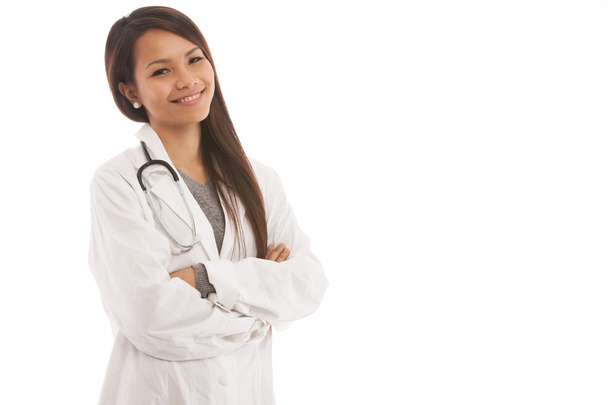 Portrait of Asian female doctor - Photo, Image