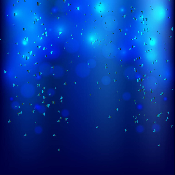 Abstract blurred background with stream of flying triangles, debris. Glare. Bright background for your design. Vector illustration - Vektor, obrázek