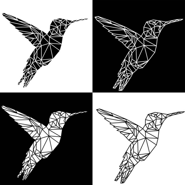 Векторний абстрактний багатокутний геометричний абстрактний птах
 - Вектор, зображення