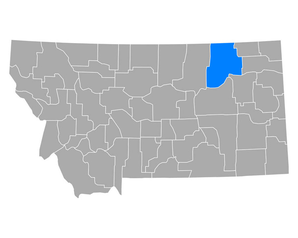 Mappa della Valle del Montana - Vettoriali, immagini