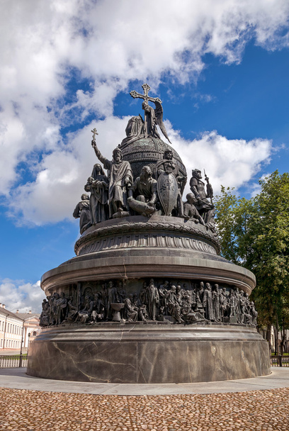 Bronze monument for Millennium of Russia in the Novgorod Kremlin - Photo, Image