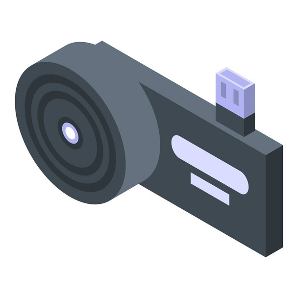 Infrared thermal imager icon, isometric style - Vecteur, image