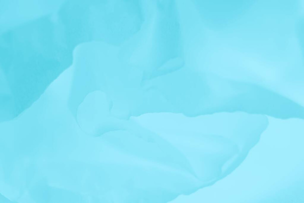 Weiche zarte Aquamarin-Farbverlauf abstrakten Stoff Hintergrund - Foto, Bild