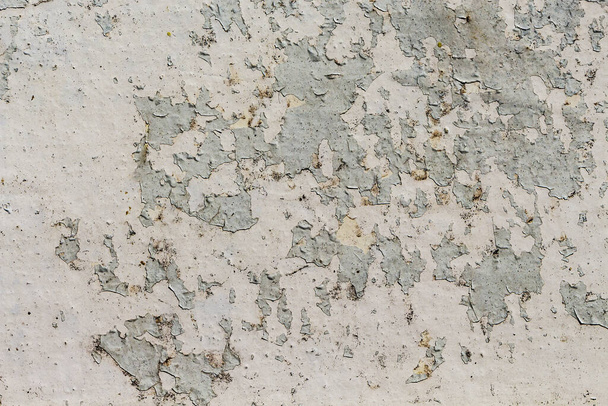 Régi rozsdás fém fal peeling festék, Régi vas háttér. - Fotó, kép