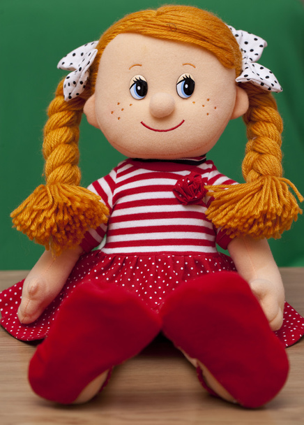 Red haired baby doll - Foto, Imagen