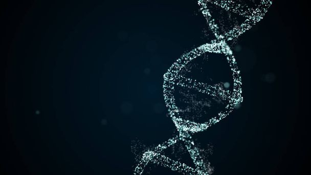 Analyse de la structure ADN dans l'espace numérique - Photo, image