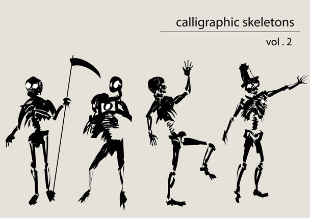 Calligraphic skeletons - Vector, Image