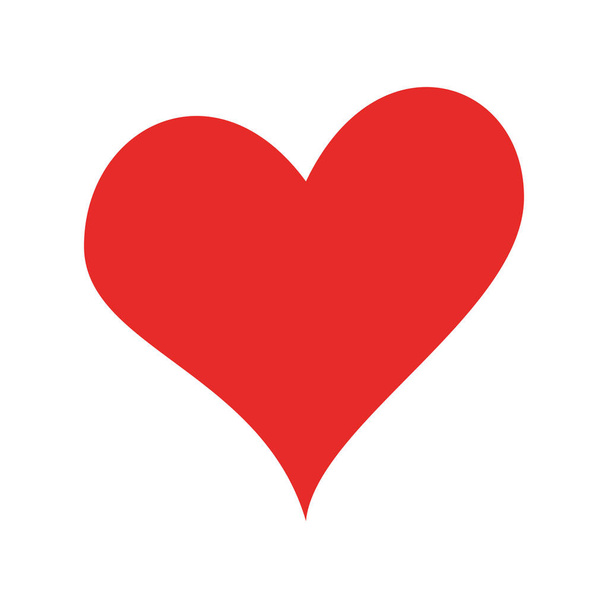 heart flat style icon vector design - Vetor, Imagem