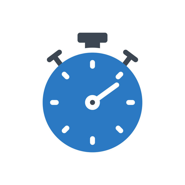 stopwatch  vector glyph color icon - Вектор, зображення