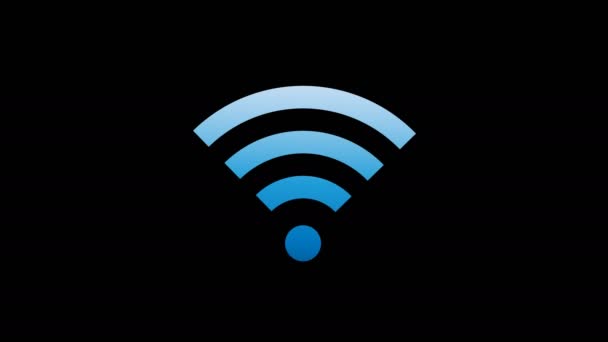 L'appareil électronique recherche le signal et la disponibilité du réseau wifi. - Séquence, vidéo