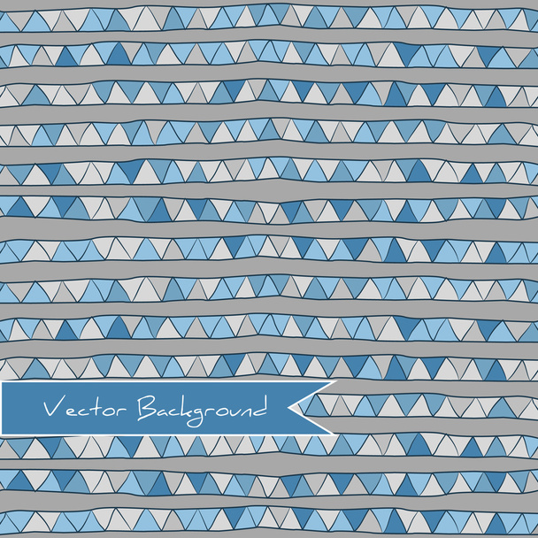 pattern of blue triangles on a gray background - Vektor, obrázek