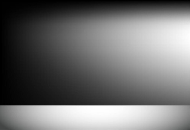 Fondo de la habitación del estudio blanco vacío. Interior ligero con copyspace para su proyecto creativo. Ilustración vectorial EPS 10 - Vector, imagen