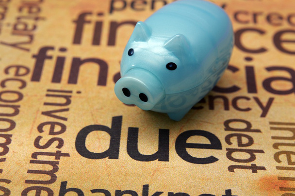 Piggy bank and due concept - Photo, Image