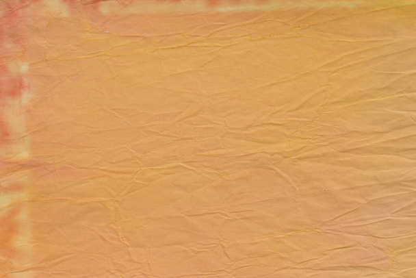 orange Farbe bemaltes Papier Backgound Textur - Foto, Bild