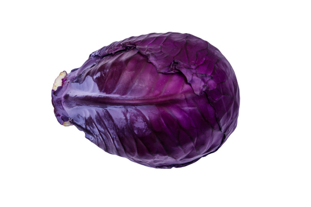 Red cabbage isolated on a white background - Photo, Image