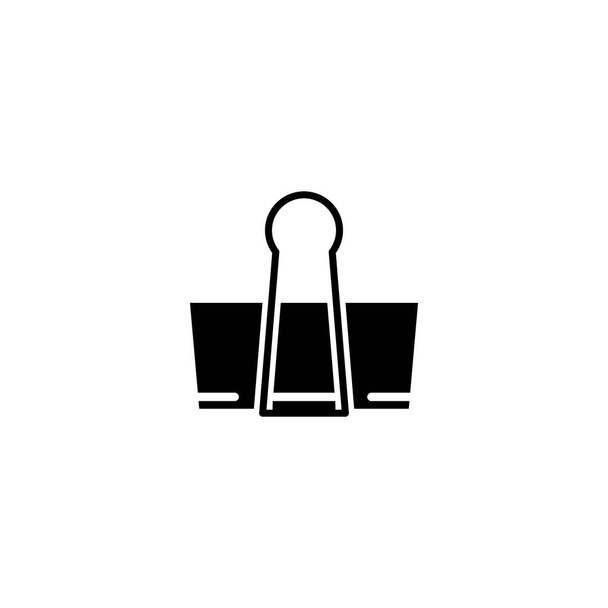 Illustration Graphique vectoriel de l'icône de trombone. Adapté pour document, bureau, pièce jointe, note, papeterie, message, pièce jointe, fichier, etc.. - Vecteur, image