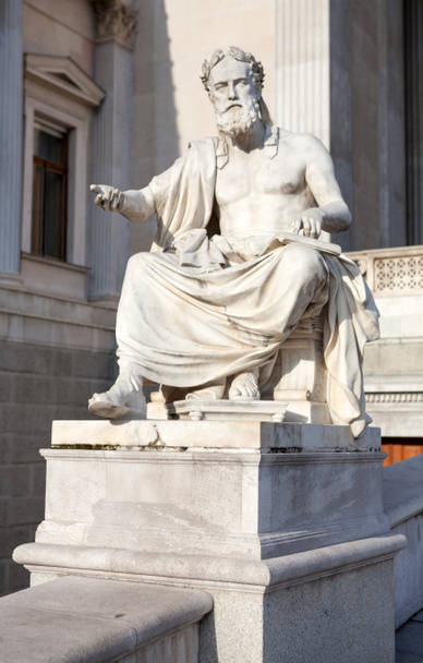 Kolophóni Xenophanész szobor a Parlament veinna - Fotó, kép