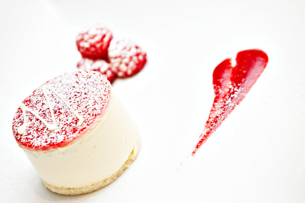 Dessert with raspberries - Photo, image