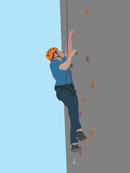 Climbing Wall on illustration graphic vector - Vector, Image