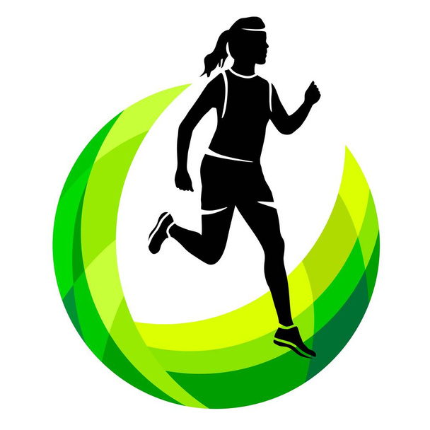 Running sport graphic in vector quality - Vector, Image