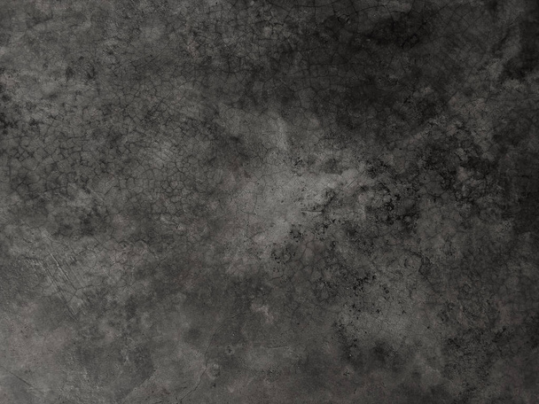 Dark cement wall background in vintage style for graphic design or wallpaper. The pattern of the concrete floor is aged in a retro concept. - Photo, Image