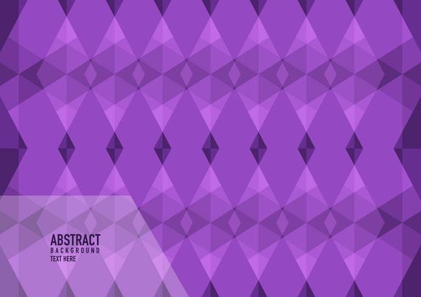 Polygon abstract on a purple background. Light purple vector shining triangular pattern. An elegant bright illustration. The triangular pattern for your business design. - Vector, Image