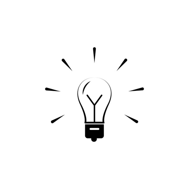Ilustración Gráfico vectorial del icono de la lámpara de bombilla. Apto para la inspiración, pensar, idea, creativo, tecnología, innovación, bombilla, etc.
. - Vector, imagen