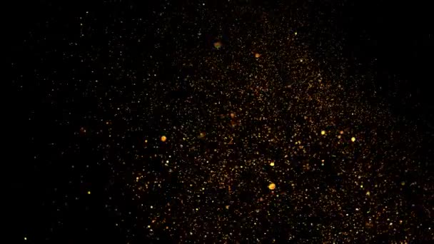Αφηρημένη κίνηση φόντο λάμπει σωματίδια φωτός. Λαμπερά Λαμπερά Σωματίδια με τον Μπόκε. Απρόσκοπτη βίντεο animation 4K βρόχου - Πλάνα, βίντεο