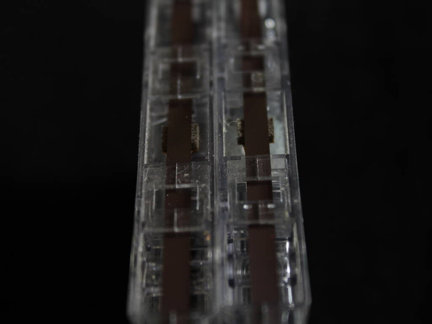 radyo müzik makro bandı manyetik eski plastik - Fotoğraf, Görsel
