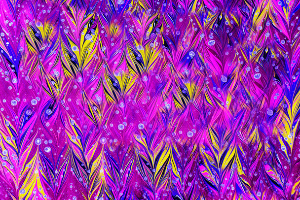 Πολύχρωμα υγρά χρώματα αναμειγνύονται μεταξύ τους δημιουργώντας σύγχρονη αφηρημένη. εικόνες - Φωτογραφία, εικόνα