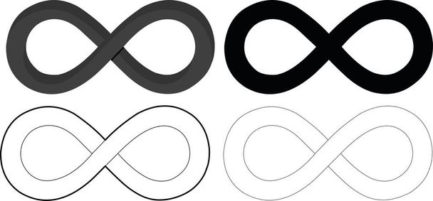 Ilustração vetorial do símbolo do infinito
 - Vetor, Imagem